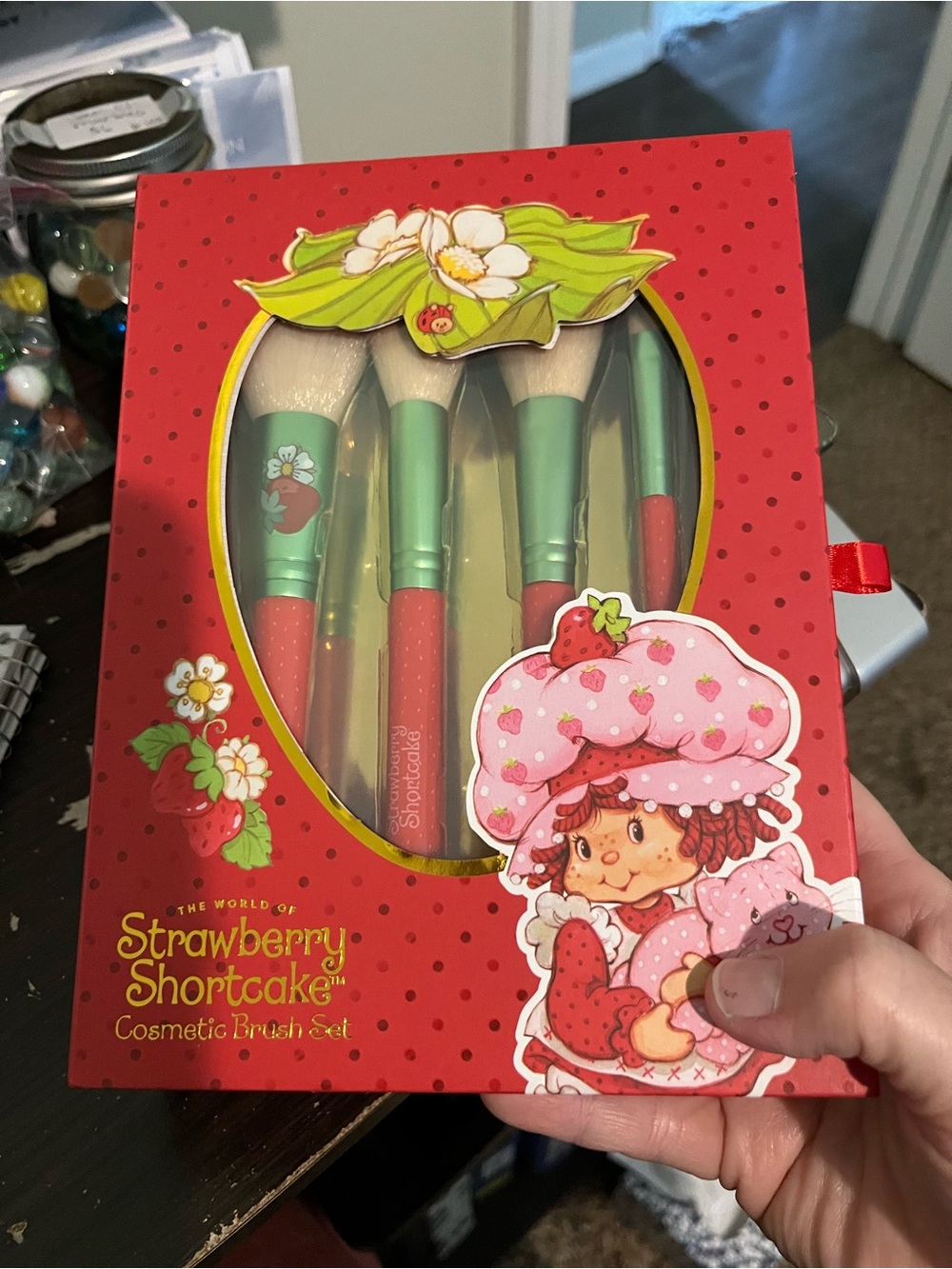 Strawberry Shortcake Pink & Mint Cosmetic Brush Set